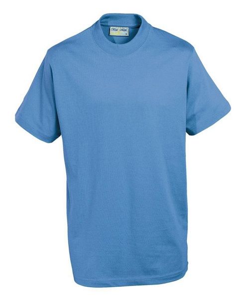 Light blue pe t shirt best sale
