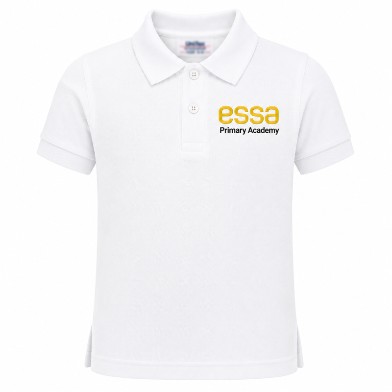 ESSA Primary PE White Polo Shirt