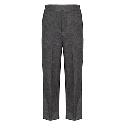 Boys Grey Pull Up Trouser