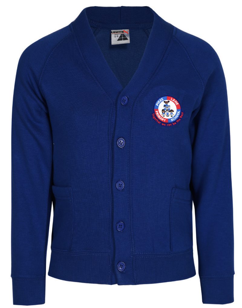 Pikes Lane School Cardigan With Logo
