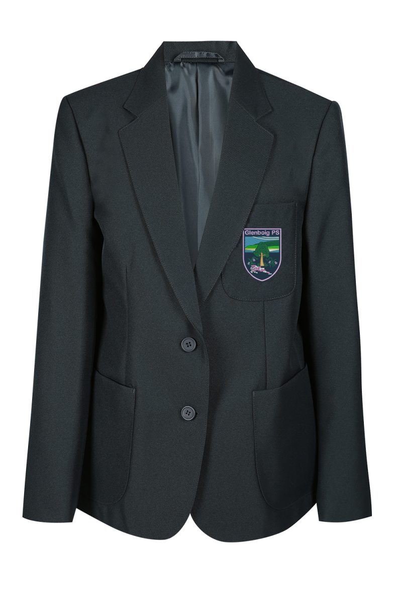 Glenboig School Girls Blazer With Logo-0