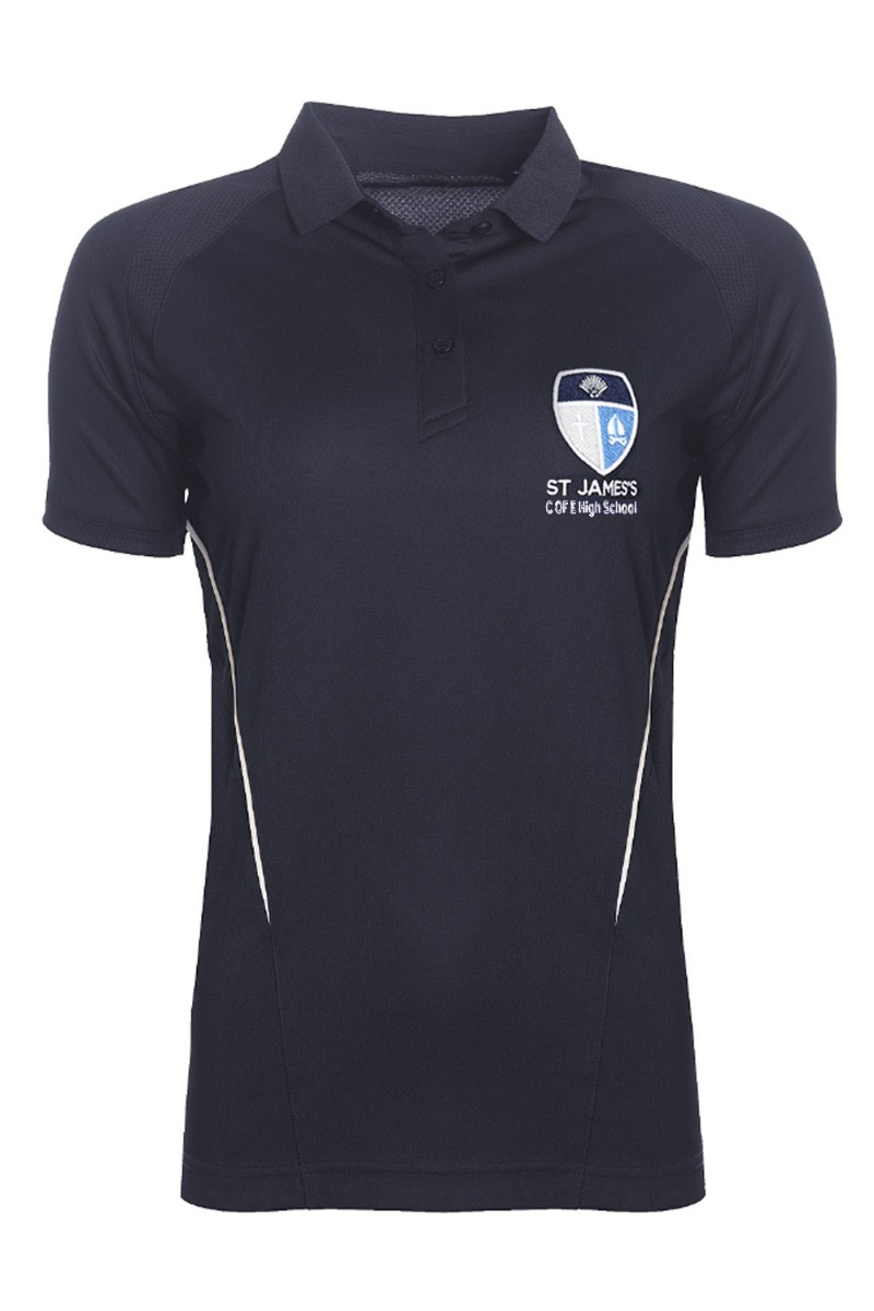 St James's Church of England High School Girls' PE Polo Shirt