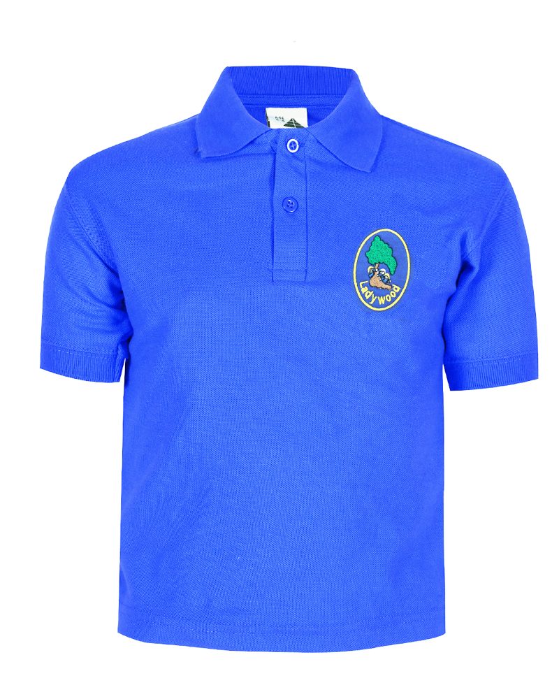 Ladywood Primary School Logo Royal Polo Shirt