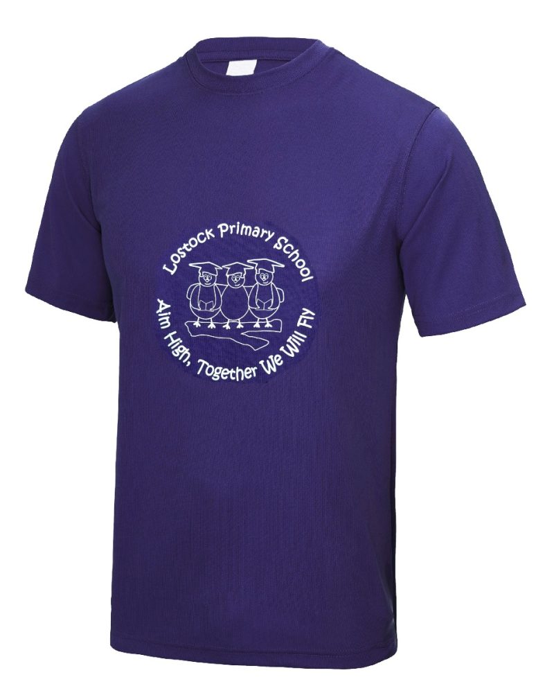 Lostock Primary School Logo PE Polyester T Shirt