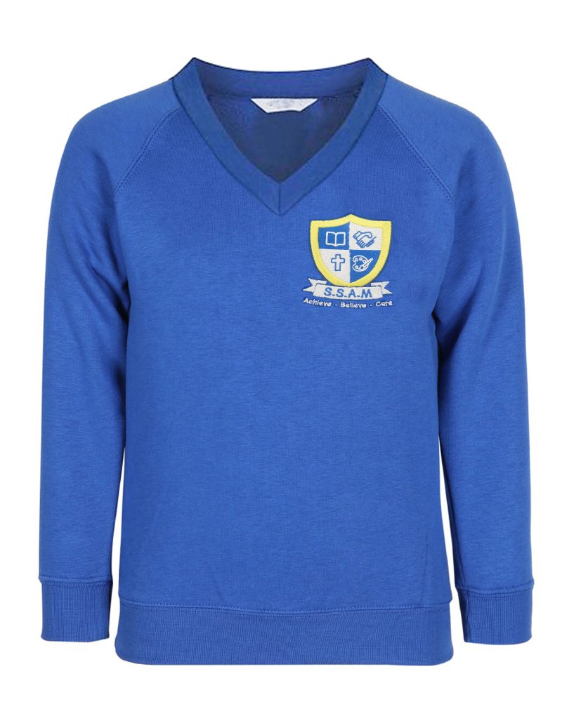 St Stephens School V Neck Logo Sweatshirt