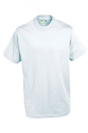 Lever Edge PE Plain White T-Shirt Boys and Girls