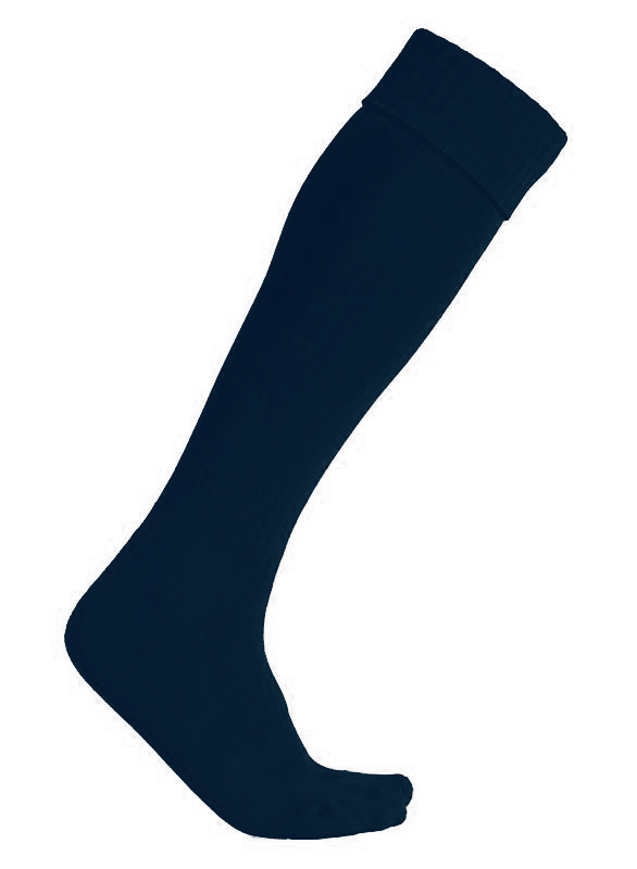 Plain Navy Football Socks-0