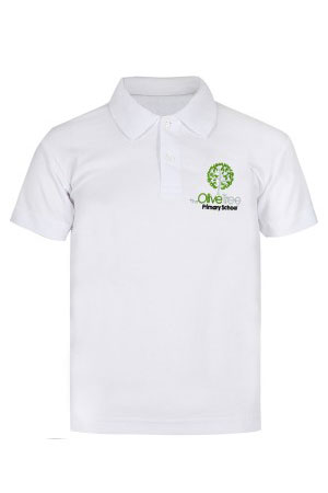 Olive Tree Primary School Logo White Polo Shirt