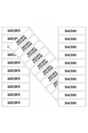 Set Of 20 Iron On Woven Name Tapes