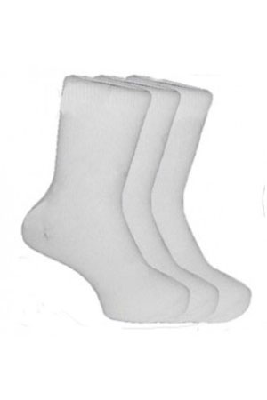 Ankle Socks 3 Pair Pack White