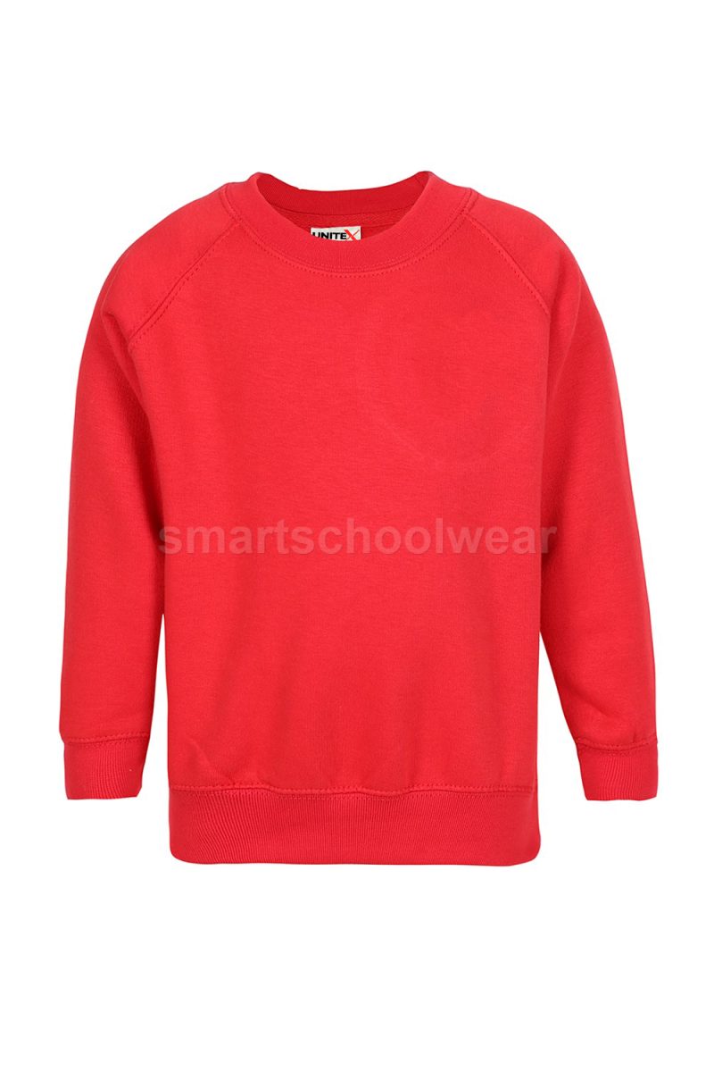 Primary School Plain Red Sweatshirt-0