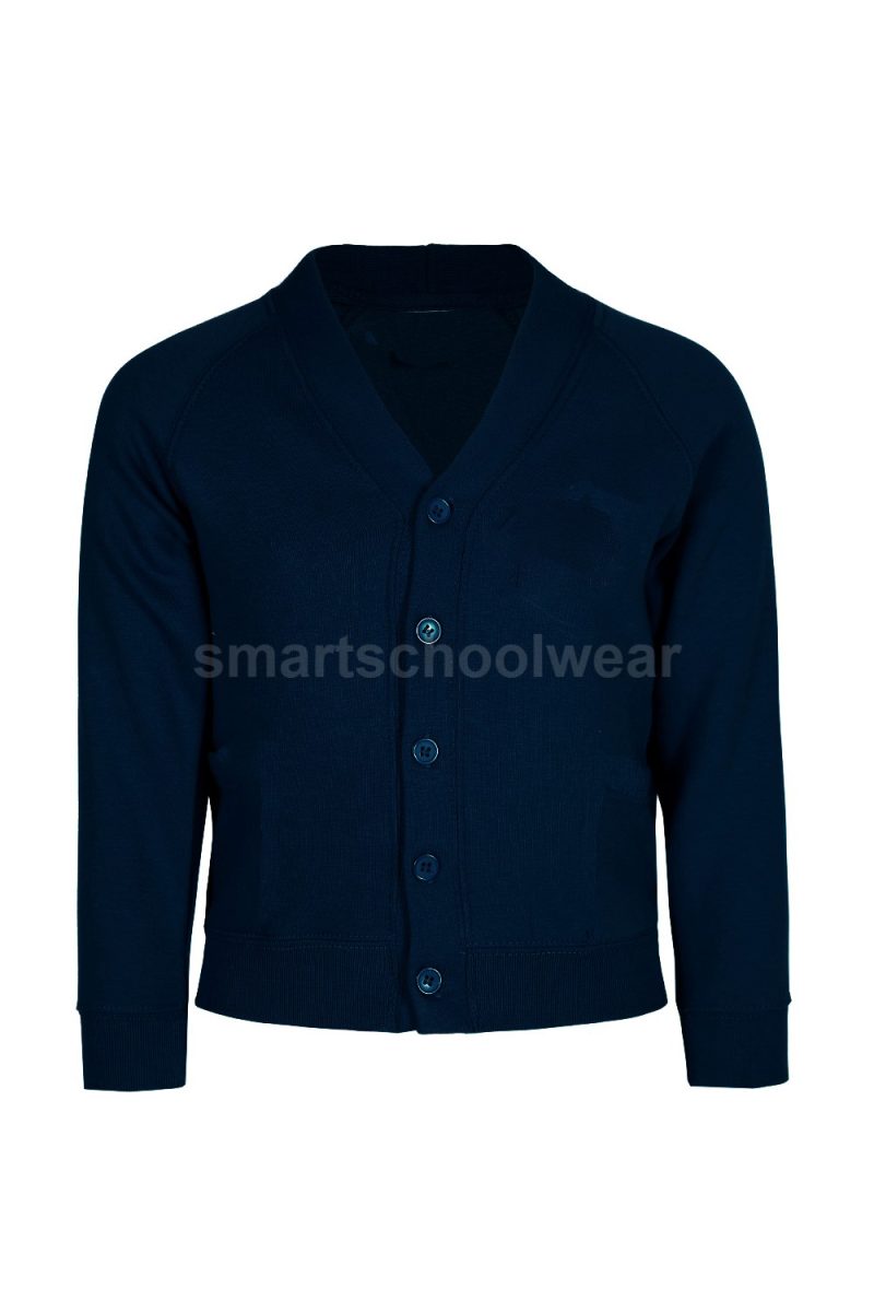Primary School Plain Navy Cardigan-0