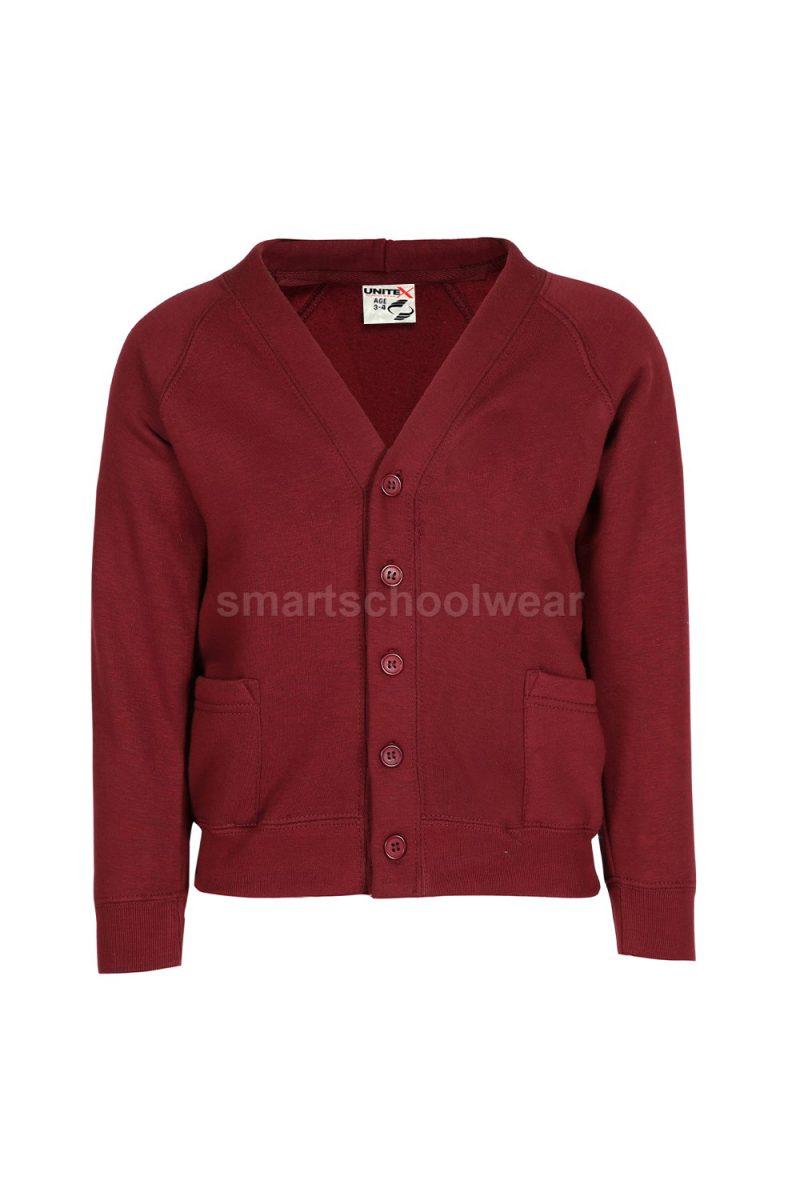 Primary School Plain Maroon Cardigan-0
