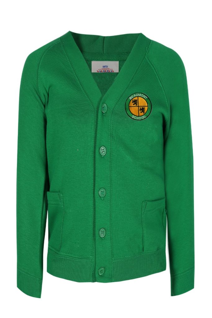 Beaumont Primary School Cardigan With Logo - Smart School Wear