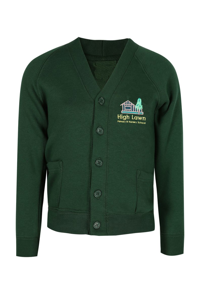 High Lawn Cardigan With Logo -0