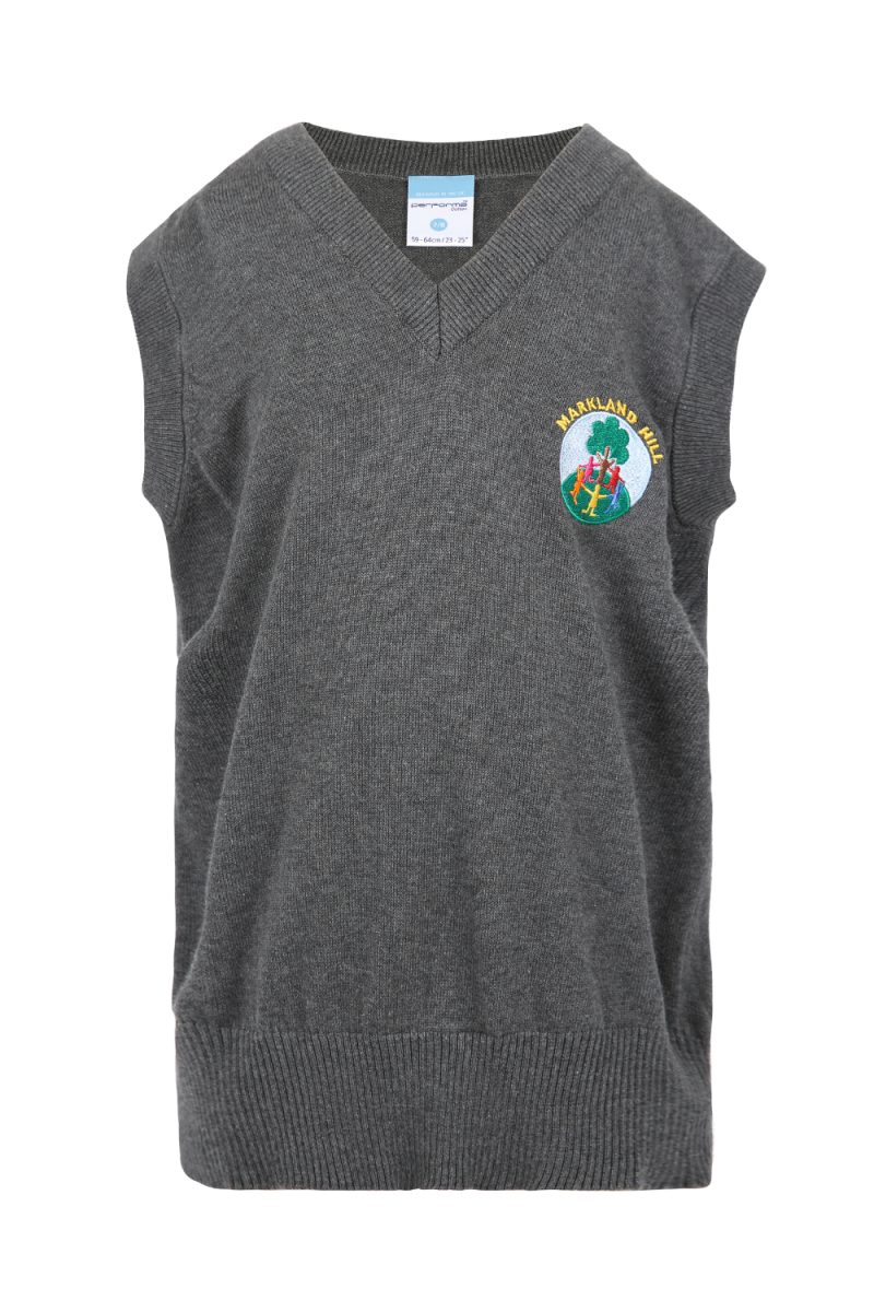 Markland Hill Grey Boys Tan Top with Logo