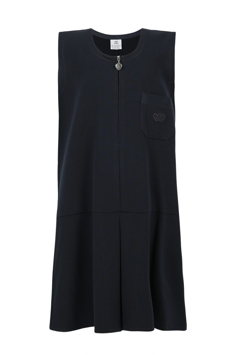 Girls Navy Blue Pinafore