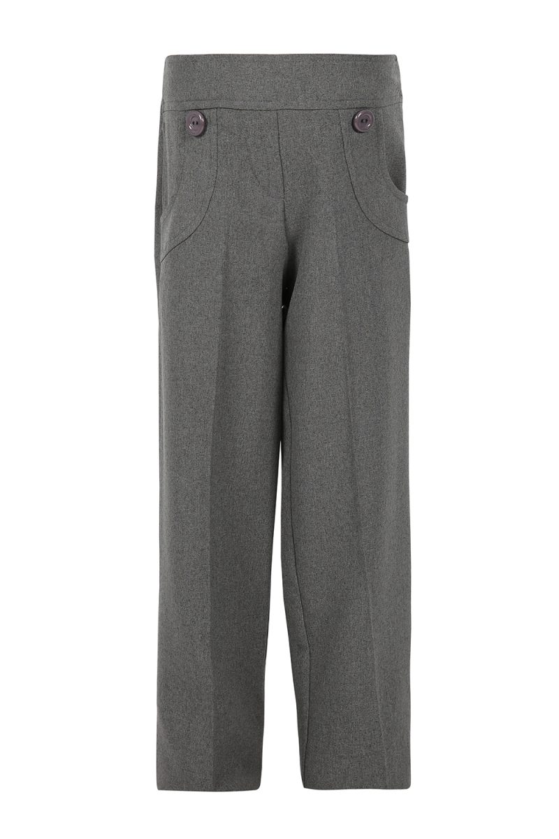 Girls Grey Trouser-0