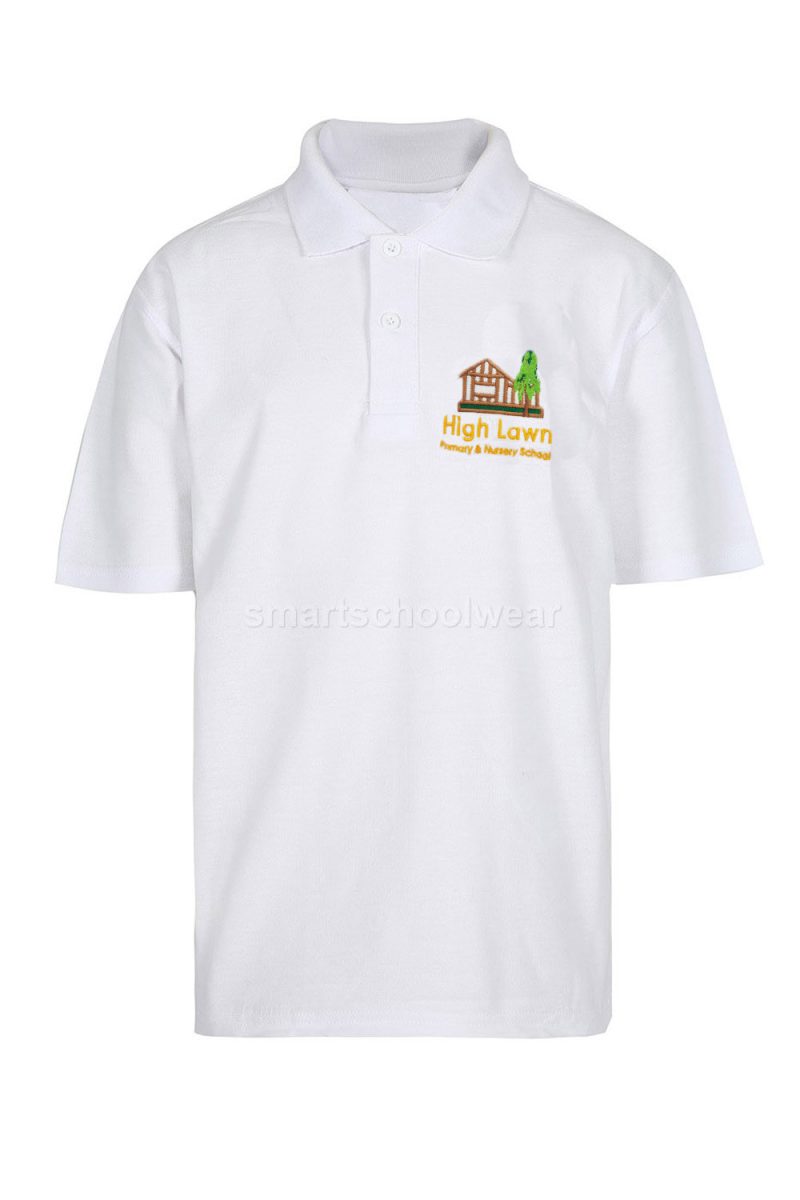 High Lawn Polo Shirt With Logo -0