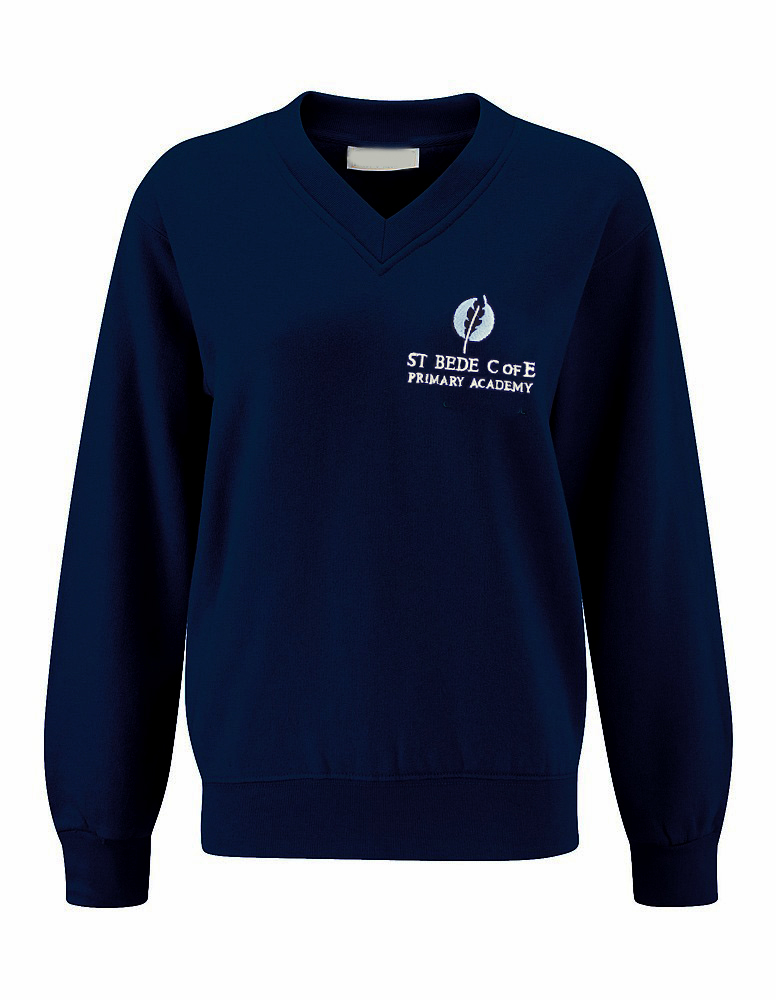St Bede Academy Year 6 V Neck Sweatshirt