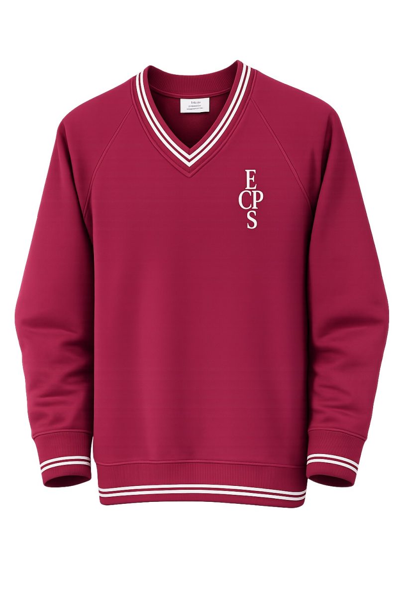 Egerton Primary School V Neck Sweatshirt With Logo