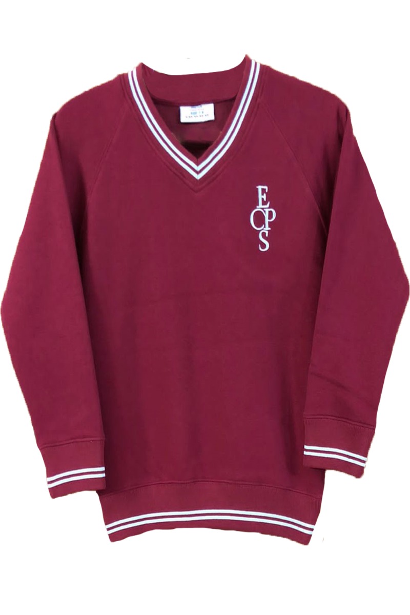 Egerton Primary School V Neck Sweatshirt With Logo