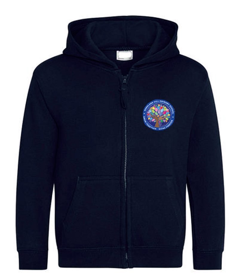 Markland Hill Zip Hoodie With Logo-0