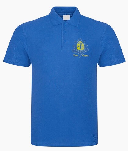 The Oaks Royal Polo Shirt With Logo-0