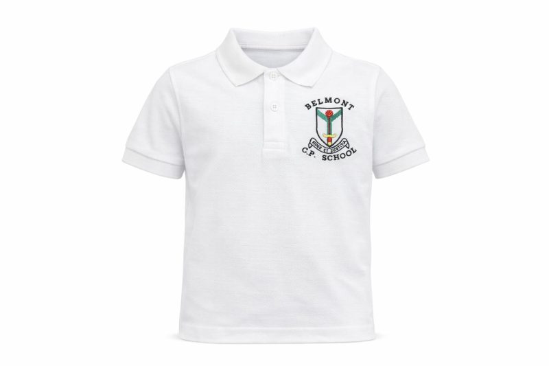 Belmont Primary White Polo Shirt