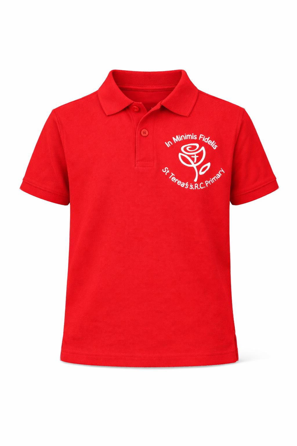 St Teresa's R.C. Red Polo Shirt (Year 6)
